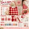Patron Crochet Sac Cerise | Mini Sac au Crochet PDF | Tutoriel Crochet Débutant