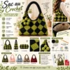 Patron Crochet Sac à Main Damier | Sac au Crochet PDF