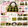 Patron Crochet Sac à Main Damier | Sac au Crochet PDF
