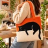 Patron Sac Chat Noir au Crochet PDF – Tutoriel Sac Cabas Amigurumi