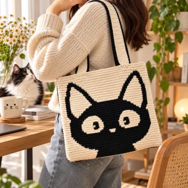 patron sac chat au crochet PDF
