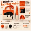 Patron Sac Chat Noir au Crochet PDF – Tutoriel Sac Cabas Amigurumi