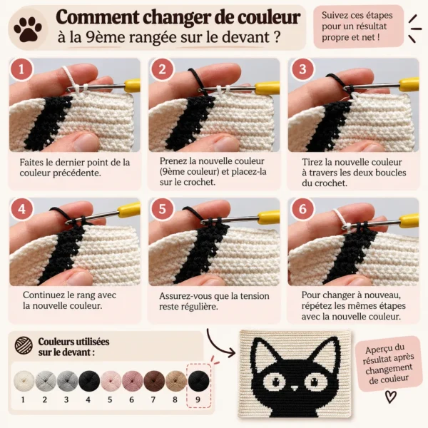 patron sac chat au crochet PDF
