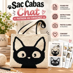 patron sac chat au crochet PDF
